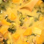 Beefy Butternut and Bok Choy Soup