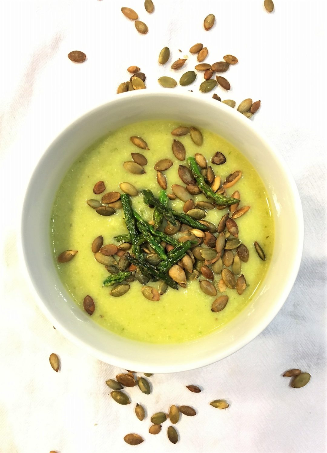 Creamy Asparagus & Rutabaga Soup
