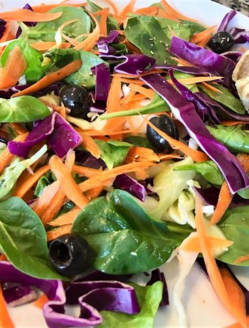 Salad and The Breaded Mug for Lunch